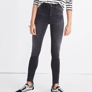 Madewell 10" High-rise Skinny Jeans Step-hem Edition Slater Wash